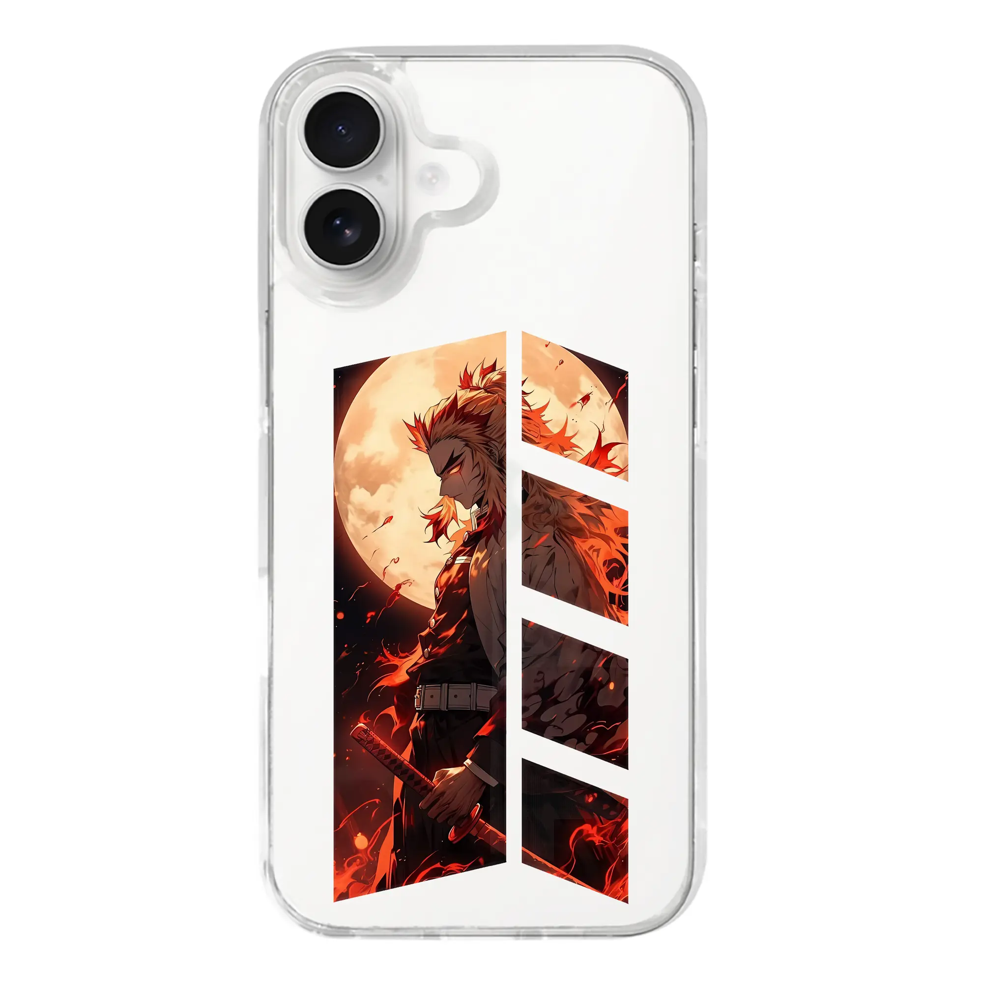 鬼滅の刃 グッズ,煉獄 杏寿郎 - iPhone 17シリーズ 透明スマホケース – 薄型・耐衝撃・精密フィット保護カバー